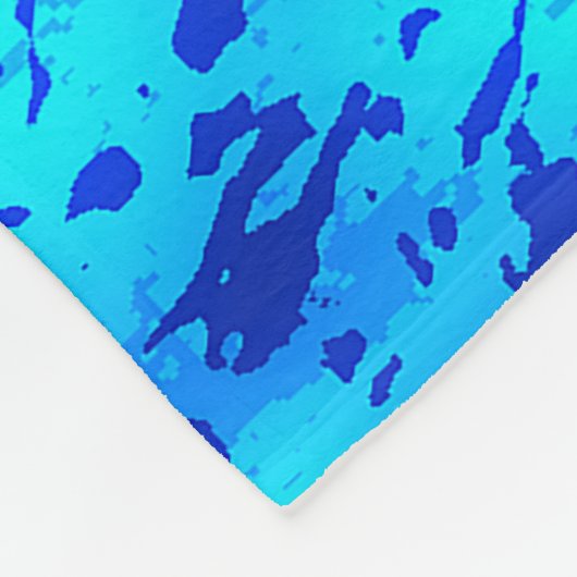 Navy Deep past vers zeewater aan Fleece Deken (Hoek)