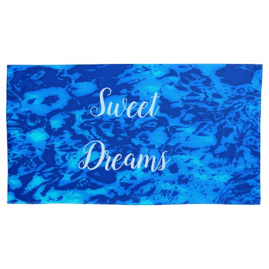 Navy Deep past vers zeewater aan Kussensloop (Voorkant)