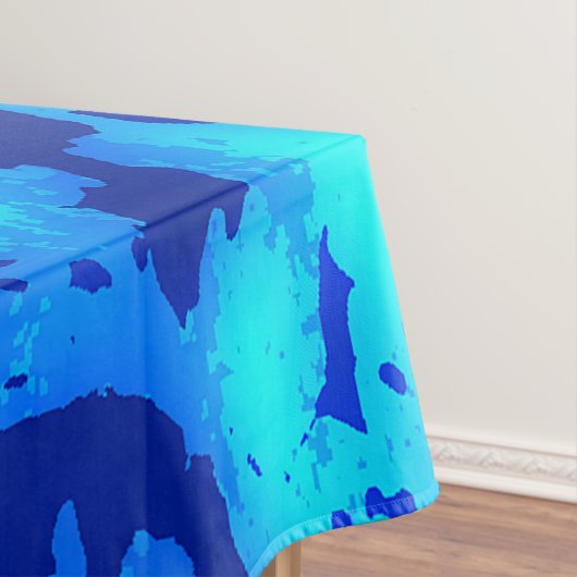 Navy Deep past vers zeewater aan Tafelkleed (Voorbeeld)