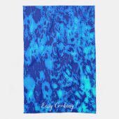 Navy Deep past vers zeewater aan Theedoek (Verticaal)