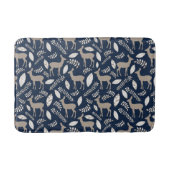 Navy Deer Collage Badmat (Voorkant)