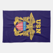 Navy Design Theedoek (Horizontaal)