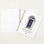 Navy Deur Watercolor Logo Vastgoedmakelaar Planner (Display)