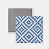 Navy Diamond Chevron Magneet (Voorkant / Achterkant)