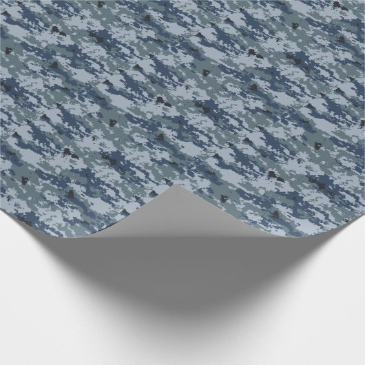 Navy Digitaal Cadeaupapier (Hoek)