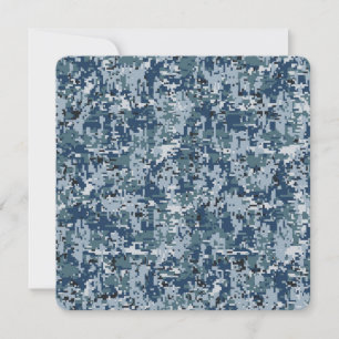 Navy Digital Camouflage Decor