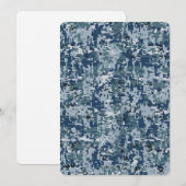 Navy Digital Camouflage Decor (Voorkant / Achterkant)