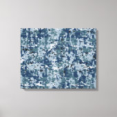 Navy Digital Camouflage Decor Canvas Afdruk (Voorkant)