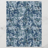 Navy Digital Camouflage Decor Flyer (Voorkant)