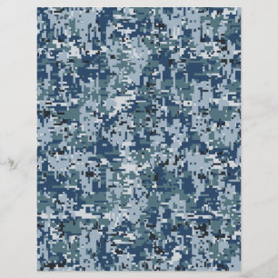 Navy Digital Camouflage Decor Flyer