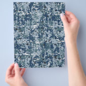 Navy Digital Camouflage Decor Flyer (Hand)