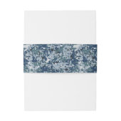 Navy Digital Camouflage Decor Uitnodigingen Wikkel (Achterkant Voorbeeld)