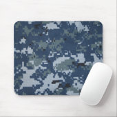 Navy Digital Camouflage Muismat (Met muis)