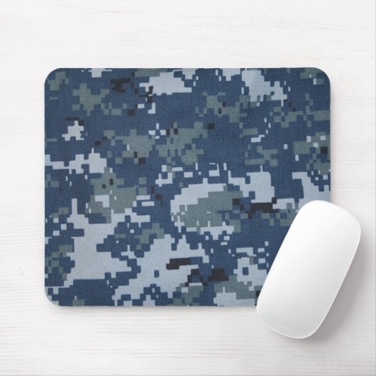 Navy Digital Camouflage Muismat (Met muis)