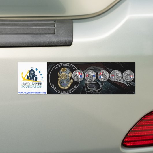 Navy Diver Foundation Bumpersticker (Op auto)