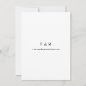 Navy Dusty Blue & Roze Floral Save the Date V2 (Achterkant)