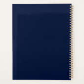 Navy Elegant groen bruiloft Planner (Achterkant)