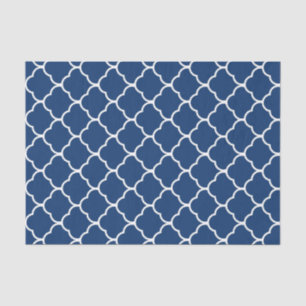 Navy Elegant Moroccan Design Tissuepapier