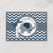 Navy Elephant Bird Breng een Boek Kaart (Achterkant)