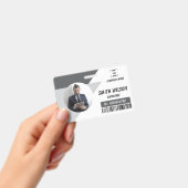 Navy | Employee Photo ID Company Security Badge (Handheld)