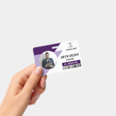 Navy | Employee Photo ID Company Security Badge (Handheld)