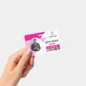 Navy | Employee Photo ID Company Security Badge (Handheld)