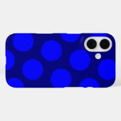 Navy en Blue Polka Dots Case-Mate iPhone Case (Achterkant (horizontaal))