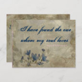 Navy en Blush  Briefkaart (Voorkant / Achterkant)