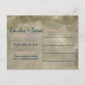 Navy en Blush  Briefkaart (Achterkant)