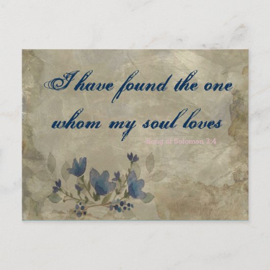 Navy en Blush  Briefkaart (Voorkant)