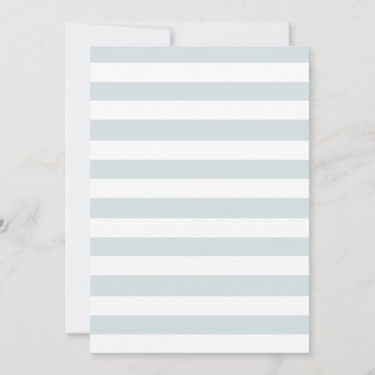 Navy en blush floral first communiqué kaart (Achterkant)