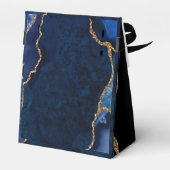 Navy en Gold Agaat Verjaardag Dank u Bedankdoosjes (Achterkant)