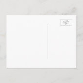 Navy en Gold Floral  Save the Date Aankondigingskaart (Achterkant)