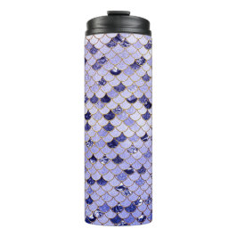 Navy en Gold Glitter Zeemeermin Schalen Thermosbeker