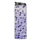 Navy en Gold Glitter Zeemeermin Schalen Thermosbeker (Geroteerd rechts)