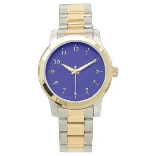 Navy en Gold Horloge
