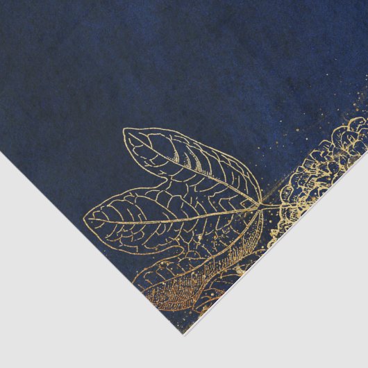 Navy en Gold Tissuepapier (Detail)