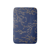 Navy en Gold Vines Badmat (Voorkant Verticaal)