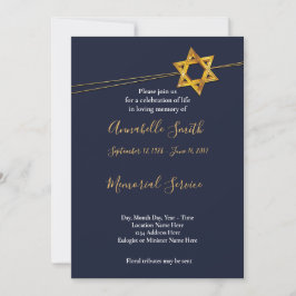 Navy en Golden Star van    DavidLoving Memory Kaart