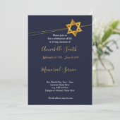 Navy en Golden Star van    DavidLoving Memory Kaart (Staand voorkant)