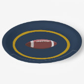 Navy en Goud Football Papier Bord (Gekanteld)