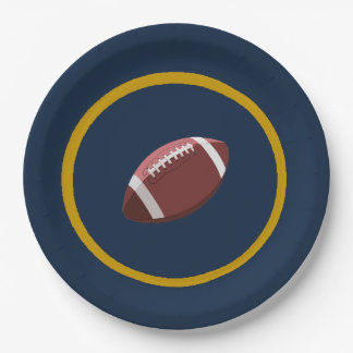 Navy en Goud Football Papier Bord