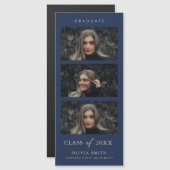 Navy en Goud Magnetische Fotostrip Afstuderen (Voorkant / Achterkant)