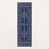 Navy en koper Zuidwesterse stam Kilim Yogamat (Voorkant)