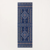 Navy en koper Zuidwesterse stam Kilim Yogamat (Achterkant)