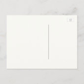 Navy en Mauve Floral  Save the Date Aankondigingskaart (Achterkant)