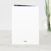 Navy en Silver Agaat Sweet Sixteen Bedankkaart (Achterkant)