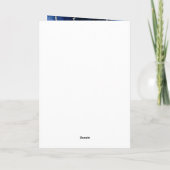 Navy en Silver Agaat Verjaardag Bedankkaart (Achterkant)