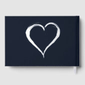 Navy en Silver Cheers tot 25 jaar Gastenboek (Achterkant)