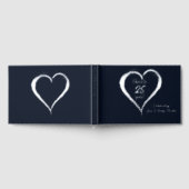 Navy en Silver Cheers tot 25 jaar Gastenboek (Volledig)